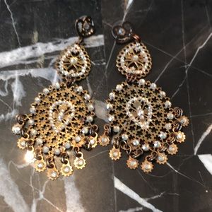 Jennifer Miller Filigree Statement Earrings